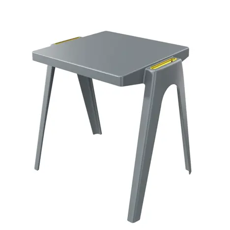 En Core - Connect Desk Size 6 - Night Grey - Groove Banana Yellow